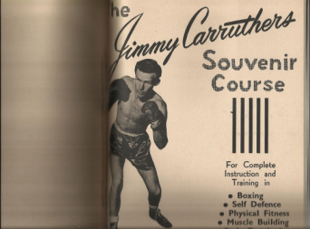 jimmy carruthers course bound volume inside front cover